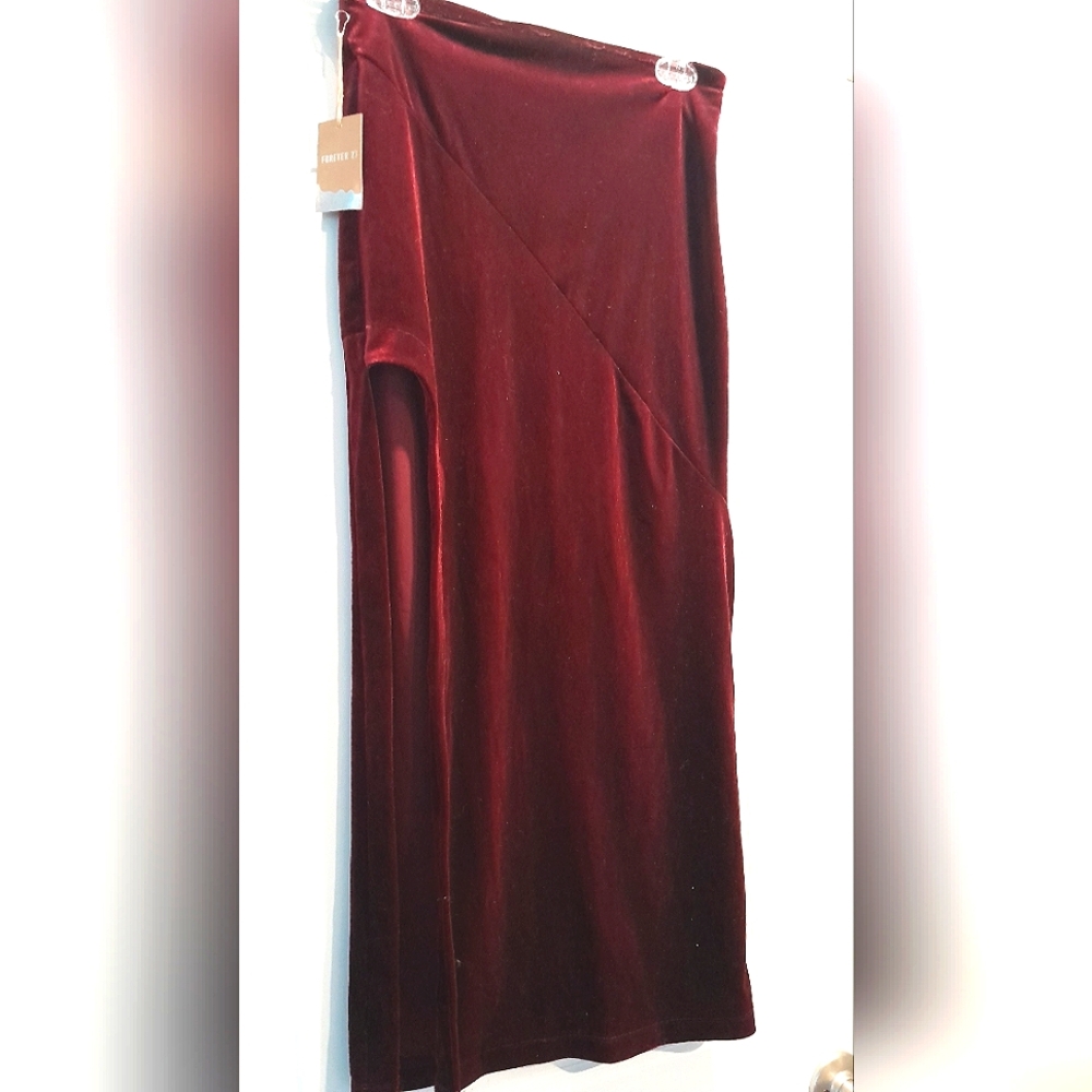 Forever 21 Burgundy Velvet
